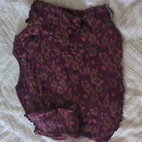 Natural Life Multicolor Floral Top Size L Y2kstyle - Picture 3 of 7